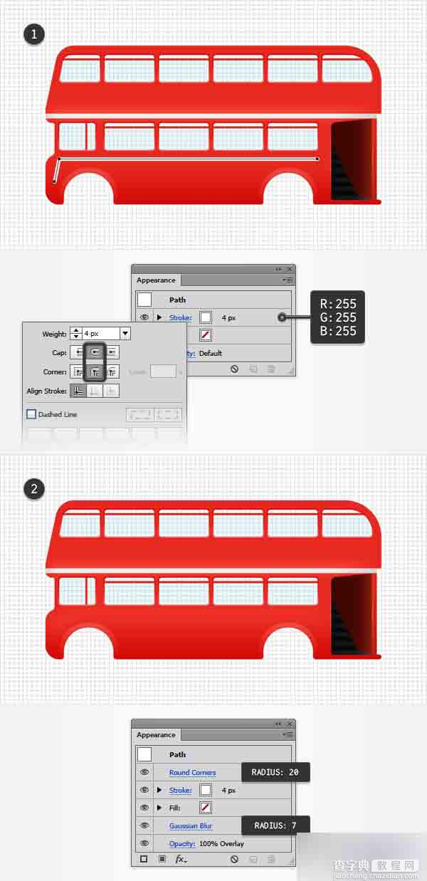 AI绘制一辆双层红色大巴车26