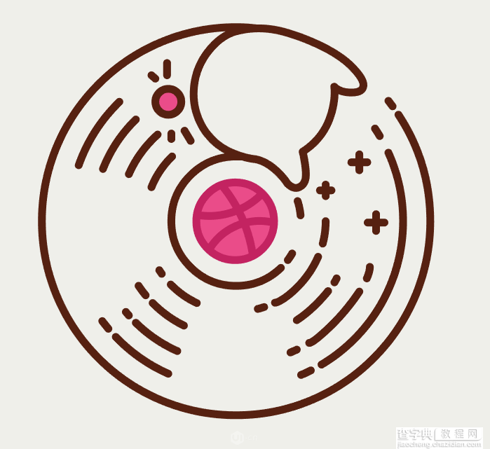 AI绘制可爱的圆形小猫插画11
