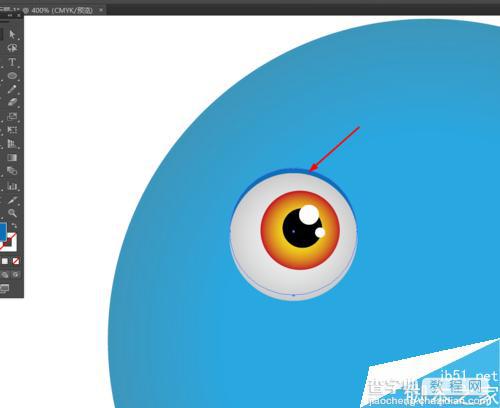 Ai绘制可爱的卡通眼睛的图标6