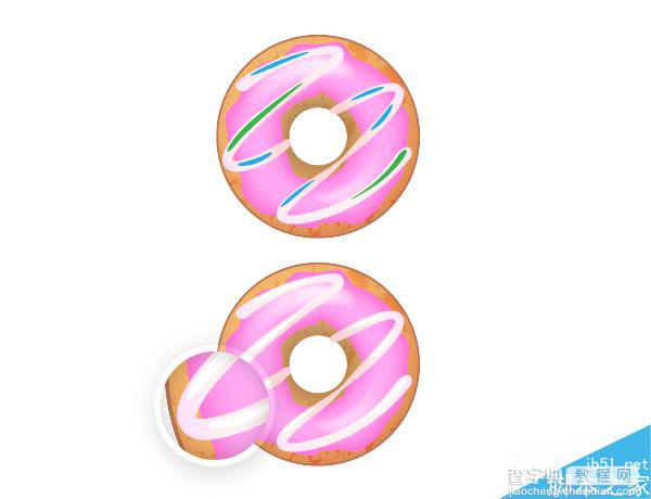 Illustrator创建可爱美味的4种甜甜圈30