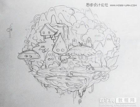 Illustrator(AI)设计绘制出抽象唯美的插画图实例教程2