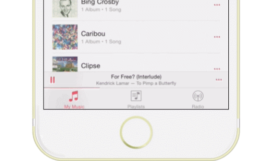 [动图]iOS 8.4 开始公测  音乐应用改善很大4