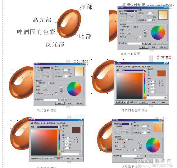 Coreldraw矢量图绘制教程：绘制精致的啤酒广告23