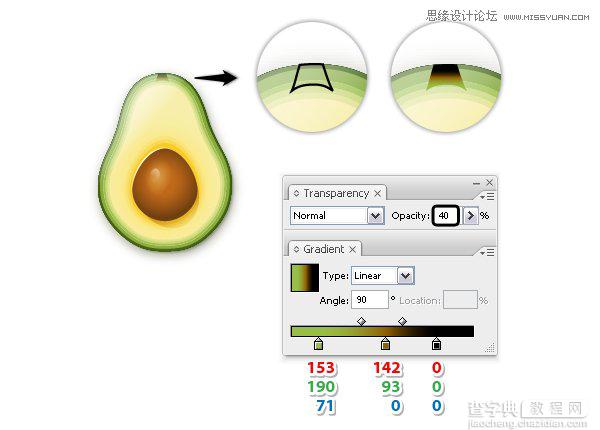 Illustrator绘制立体逼真的鸭梨效果图41