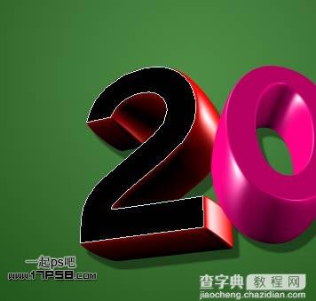 photoshop与Xara3D结合制作出漂亮的2012新年花纹立体字特效7