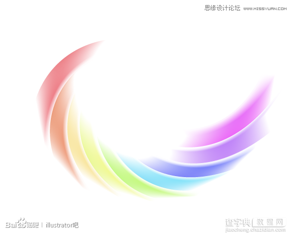 Illustrator绘制梦幻炫彩效果的LOGO两种方法介绍5