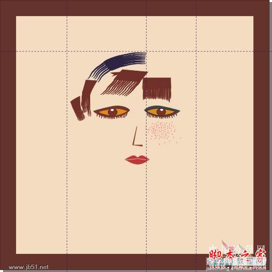 CorelDRAW(CDR)设计绘制矢量抽象人物装饰画实例教程29