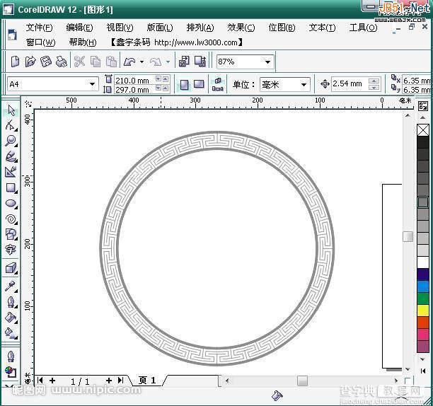 CorelDraw(CDR)设计制作包装中的环形花边图案实例教程13