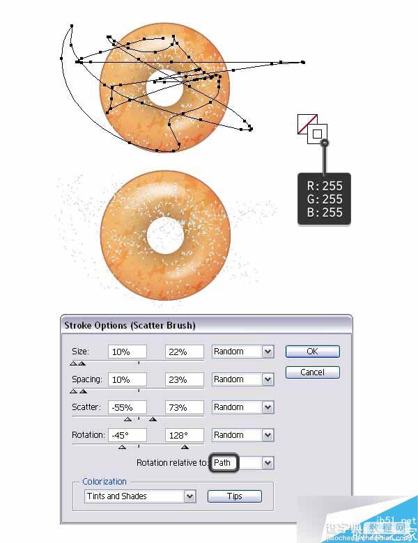 Illustrator创建可爱美味的4种甜甜圈24