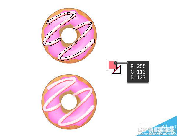 Illustrator创建可爱美味的4种甜甜圈31