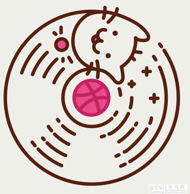 AI绘制可爱的圆形小猫插画12
