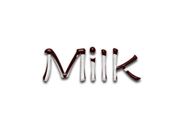 ps 利用图层样式制作可爱的牛奶巧克力文字1