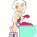 裸体小男孩系列QQ表情7