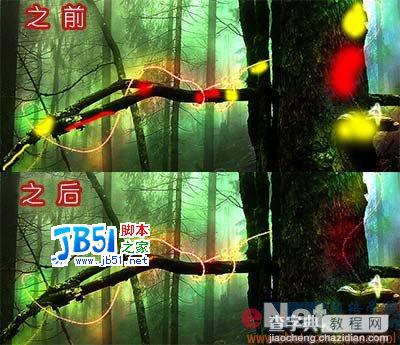 Photoshop打造魔幻世界仙境森林12