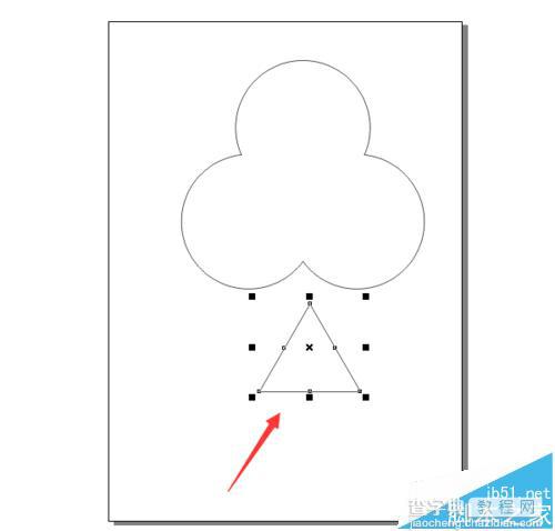 cdr怎么绘制扑克牌四花色中的黑梅花?15