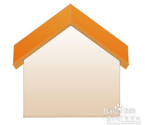 PS钢笔工具制作一个QQ小屋图形22