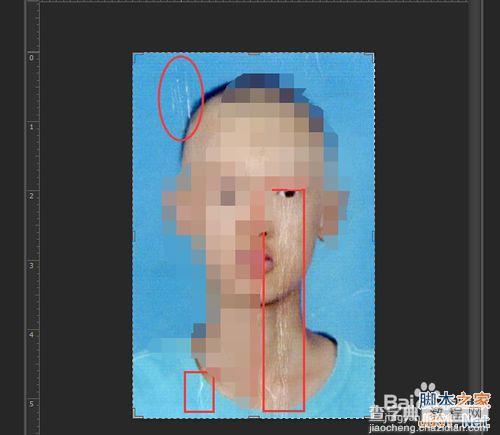 用photoshop恢复扫描的旧照片为二寸电子照片图文教程5