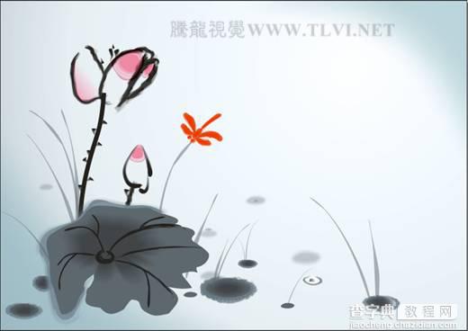 CDR绘制一幅中国风写意水墨画36