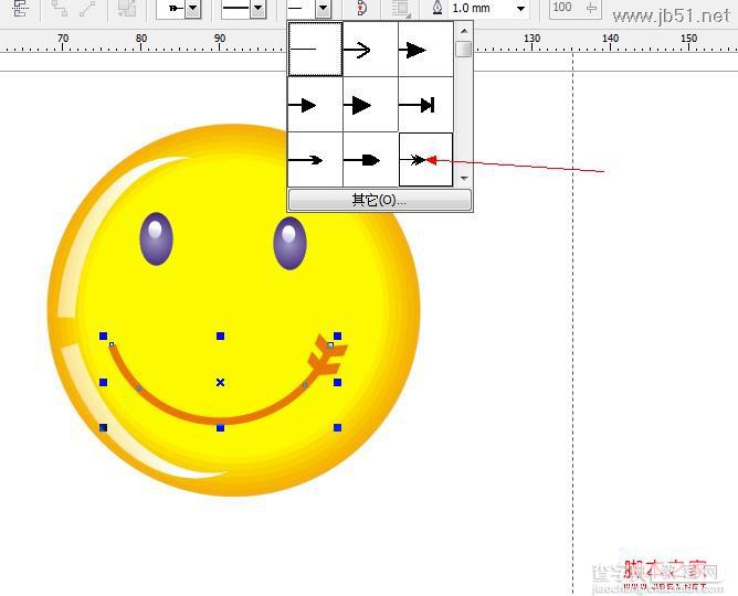 CoreIDraw(CDR)绘制简单的笑脸教程技巧分享1