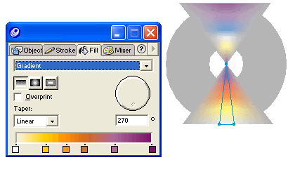 利用FreeHand混合渐变色技巧创建CD光盘的反光表面8