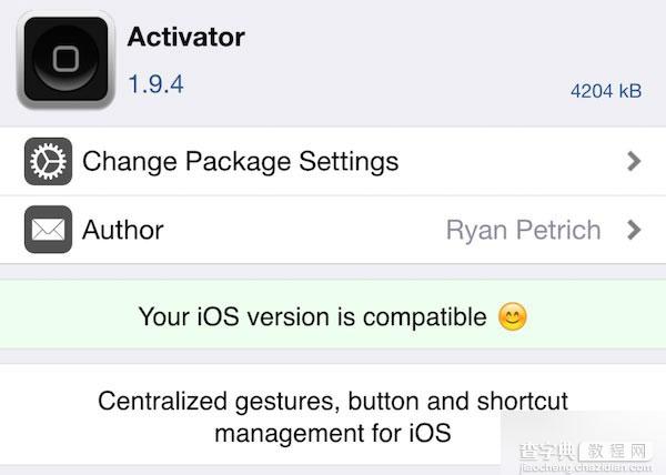 iOS8.4完美越狱插件推荐：手势插件Activator和Flipswitch1