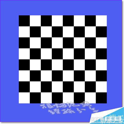 PS用铅笔工具快速画国际象棋棋盘1