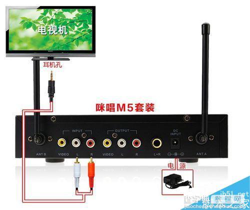 夏普lcd55S3A怎么K歌 夏普lcd55S3A接麦克风插话筒k歌教程3