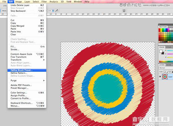Illustrator(AI)设计制作出漂亮的彩色时尚圆圈图实例教程11