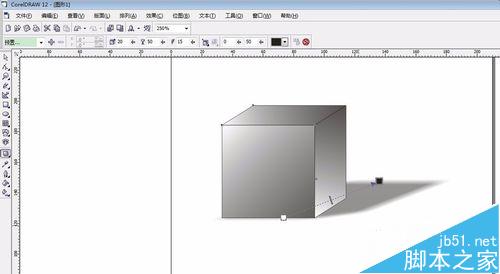 coreldraw怎么画正方体?CDR做素描几何体效果的方法17