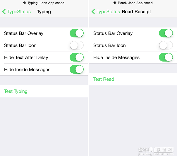 iOS8越狱插件TypeStatus2 可知对方是否在回复/阅读你的信息1