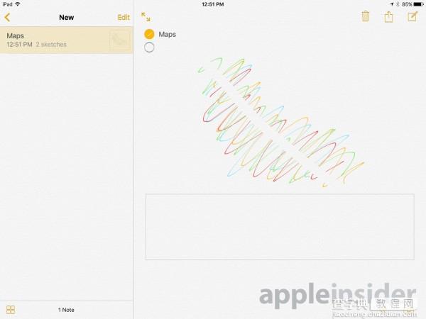 iOS 9全新备忘录应用：支持插入图片、照片和视频3