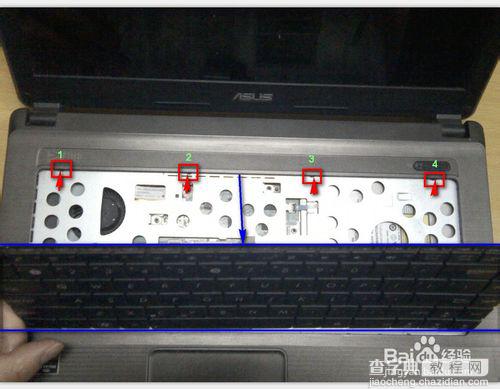 华硕笔记本x84H详细拆机图解演示清灰过程2