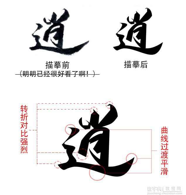 平面设计中的毛笔字制作方法解析4