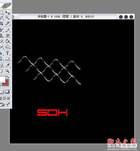 Photoshop CS简单几步做铁丝网图文教程4