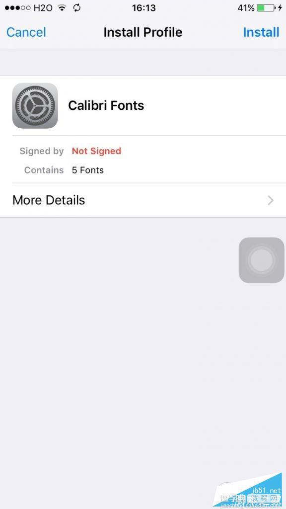iPhone6/6s iOS9不越狱怎么更换字体?iOS9不越狱免费安装字体图文教程9