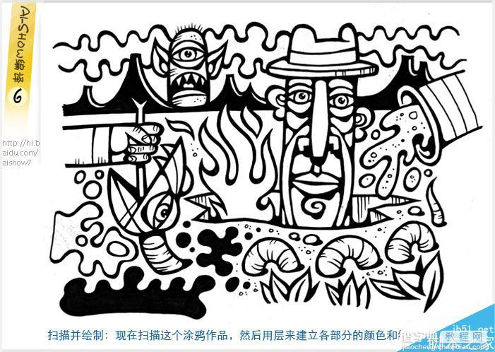 AI绘制抽象的人物插画教程7