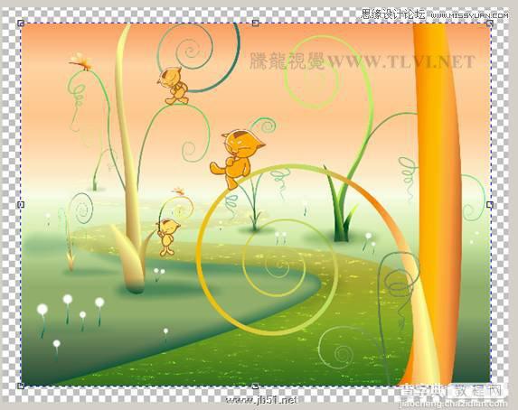 CorelDraw(CDR)彩色铅笔设计绘制美丽的卡通童话故事实例教程28