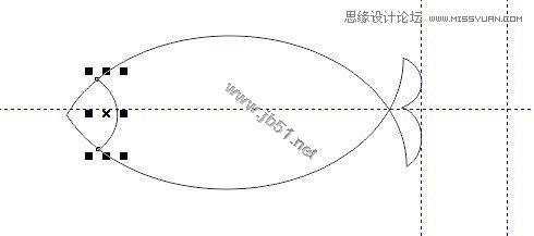 CorelDRAW(CDR)使用圆形工具简单绘制小鱼图文教程10