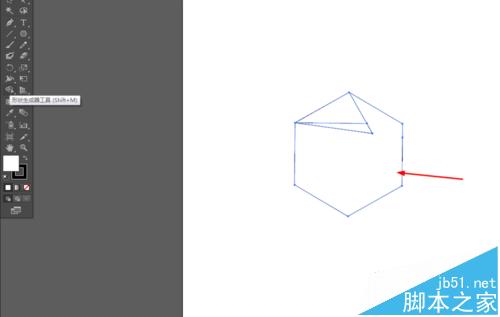 Ai怎么绘制由三角形组成的彩色六角环形?3