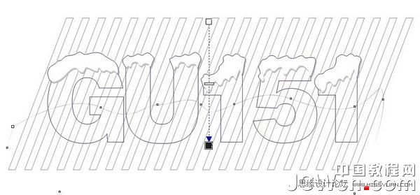 CorelDRAW制作漂亮的积雪字体特效教程10