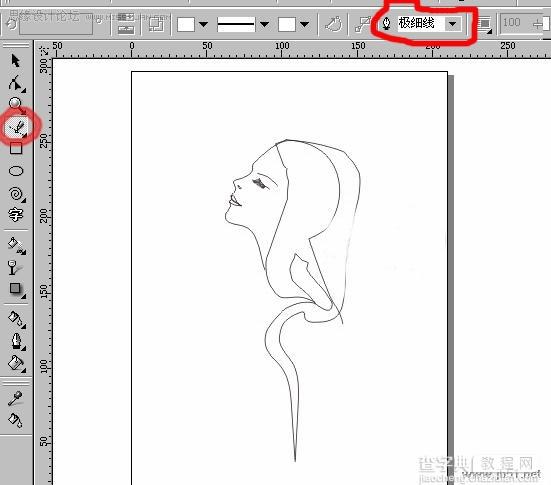 Coreldraw(CDR)设计绘制时尚女性技法实例教程集合2