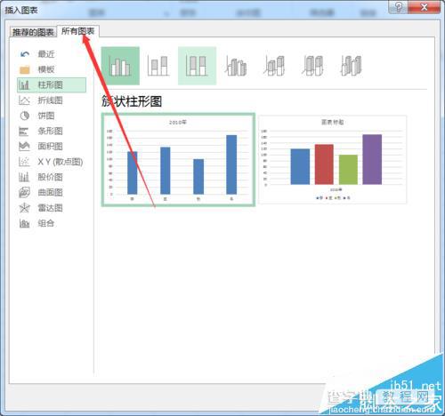 Excel2016怎么创建各种形状的图表?7