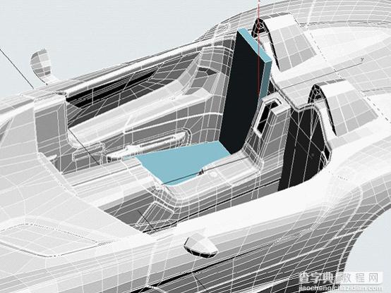 3DSMAX无需三视图制作SLR Stirling Moss仪表台、中控、座椅、后视镜32