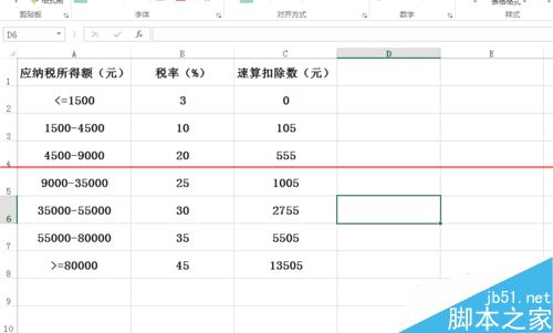 Excel表格怎么计算工资所得税？1