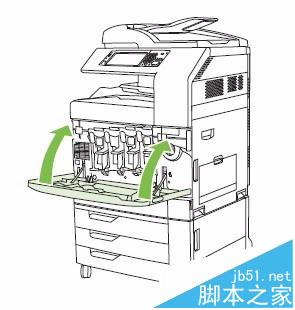 HP CM6030/6040打印机怎么更换碳粉盒成像鼓?10