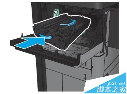 HP M830一体机怎么清除前挡盖卡纸?5