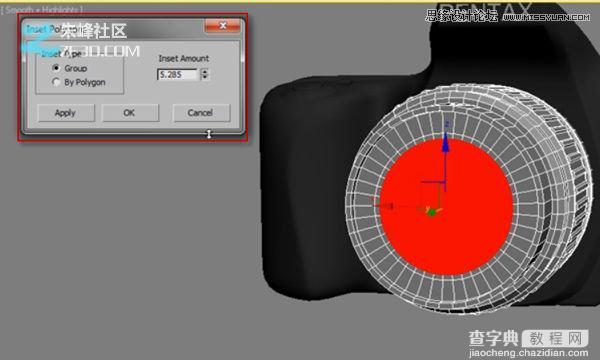3dsmax制作数码单反照相机建模教程91