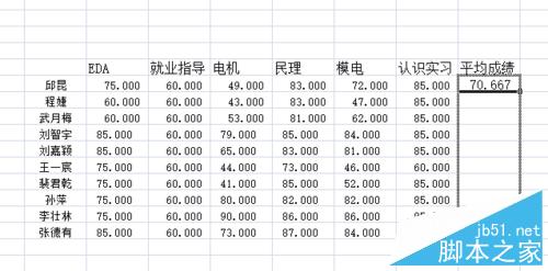 在excel中怎样计算平均值?怎样拖放单元格填充?7