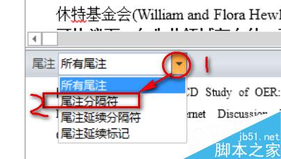 Word2013中如何去掉尾注上的一点短的横线?5