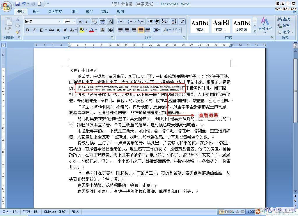 如何将Word中的双行合一的设置方法介绍4